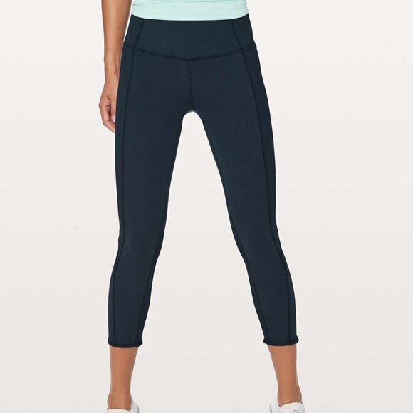 Lululemon On Your Mark Crop 23" Nocturnal Teal - Picture 2 of 14